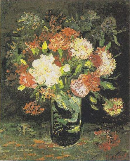 Vincent Van Gogh Vase with Carnations oil painting picture